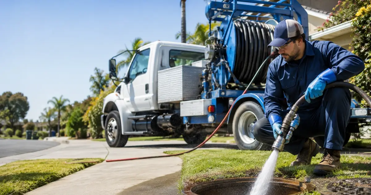 Hydro jet sewer cleaning Shaver Lake