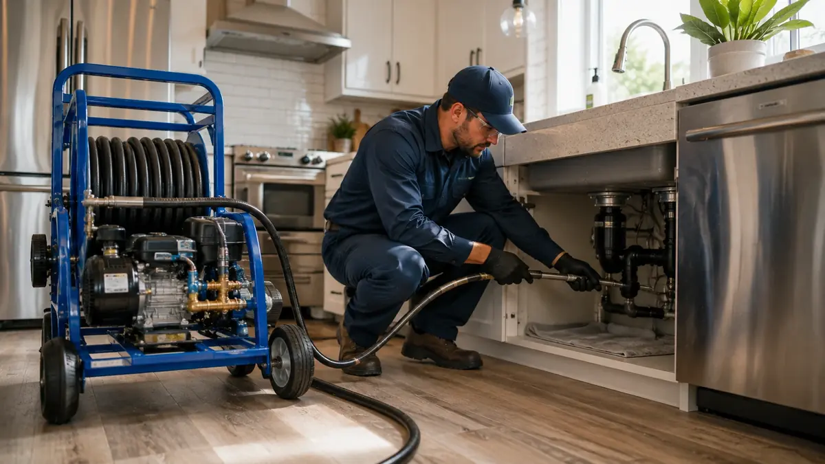 Kitchen Drain Hydro Jetting in Shaver Lake