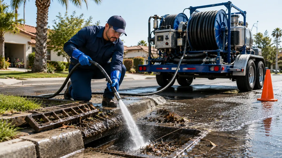 Storm Drain Hydro Jet Cleaning in Shaver Lake